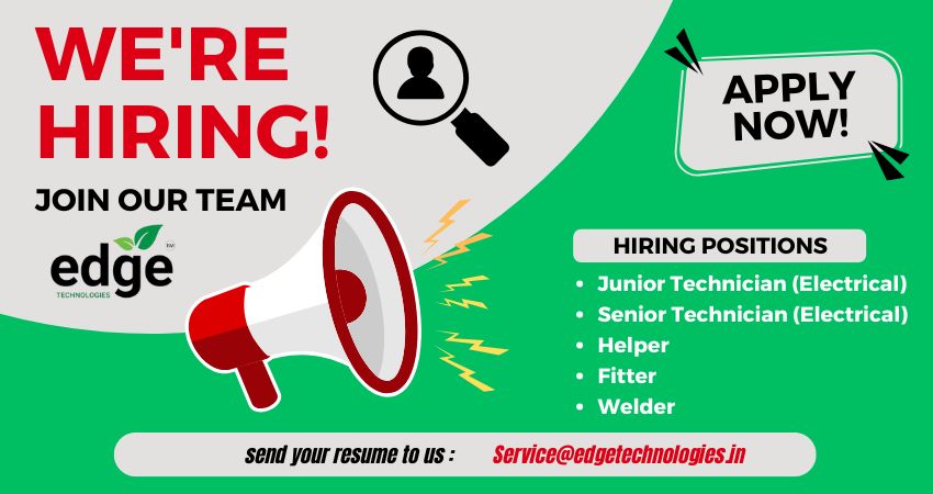 Career Opportunity at Edge Technologies!